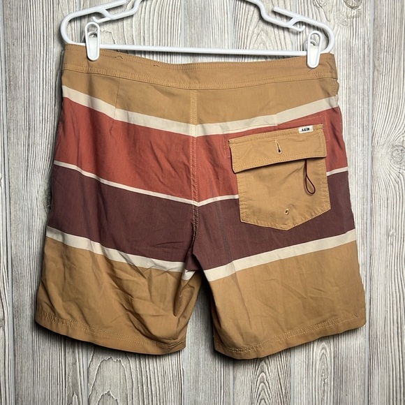 Katin Brown and Tan Board Shorts Quick-Dry Swimwear Duke Boardshorts Size 30 - Picture 6 of 8